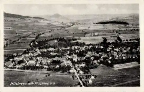 Ak Hilzingen im Hegau, Luftbild von  Landschaft, Gebäude, Flugzeugaufnahme