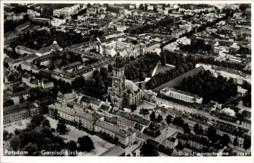 Ak Potsdam, Garnisonkirche, Fliegeraufnahme