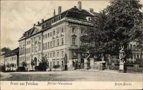Ak Potsdam in Brandenburg, Militär Waisenhaus, Breite-Brücke