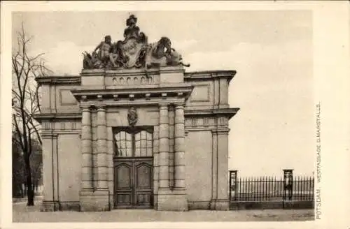 Ak Potsdam in Brandenburg, Marstall, Westfassade