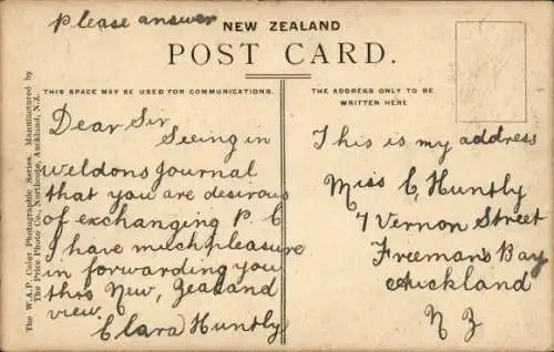 Passepartout Ak Neuseeland, Teilansichten
