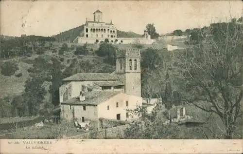 Ak Vallvidrera Barcelona Cataluña España, Iglesia