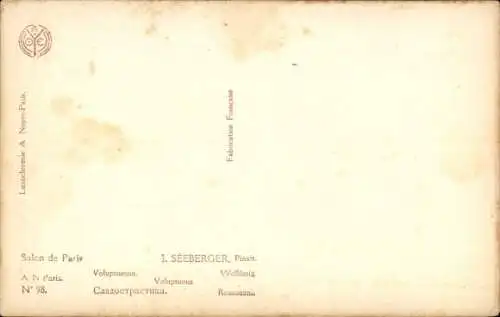 Künstler Ak Seeberger, J., Nackte Frau, Voluptuous, Erotik
