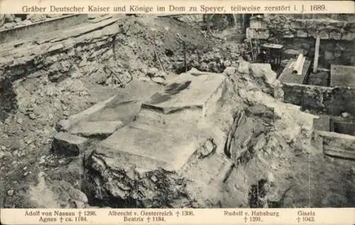 Ak Speyer am Rhein, Dom, Gräber Deutscher Kaiser und Könige, Adolf von Nassau