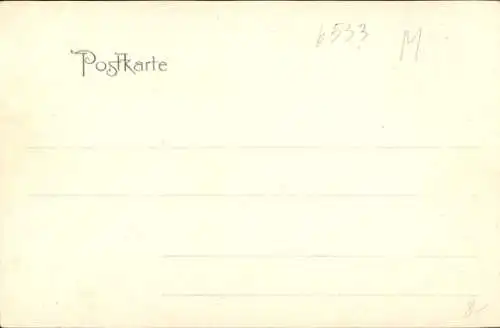 Ak Bacharach Rhein, Partie mit Ruine Stahleck