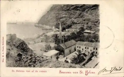 Ak Insel St. Helena, Gesamtansicht
