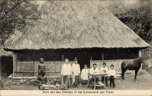 Ak Eiland Timor West-Timor Indonesië, Huis van een Chinese in het binnenland