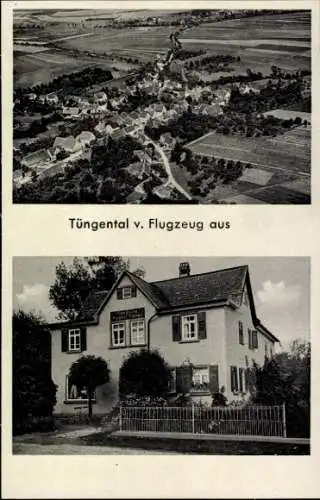 Ak Tüngental Schwäbisch Hall in Württemberg, Luftaufnahme, typische Häuser, ländliche Umgebung