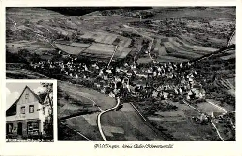 Ak Gültlingen Wildberg im Schwarzwald, Fliegeraufnahme, Kaufhaus Otto Schimpf