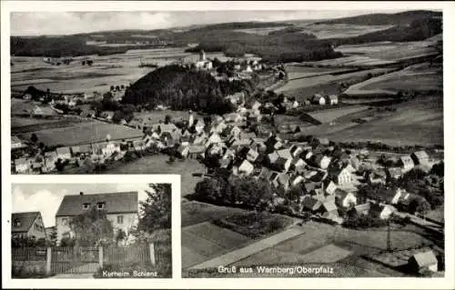 Ak Wernberg Köblitz in der Oberpfalz, Fliegeraufnahme, Schlenz-Kurheim