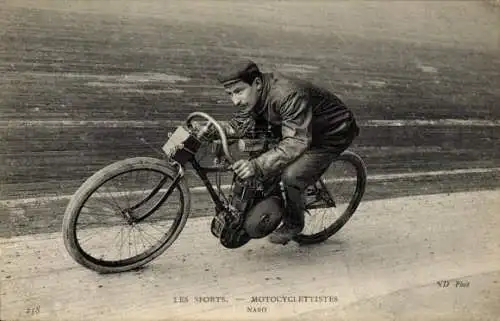 Ak Motorrennsport, Motorradfahrer Naso