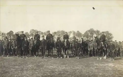 Foto Ak Französische Soldaten in Uniformen, Kavallerie