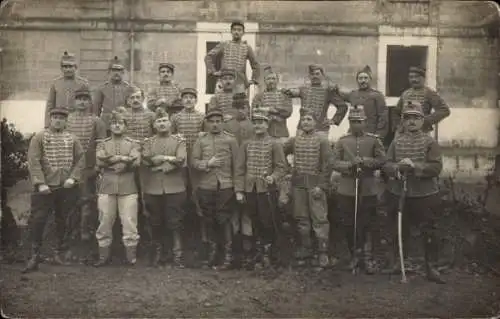 Foto Ak Französische Soldaten, Gruppenbild, I WK