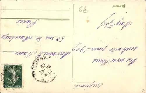 Präge Ak Glückwunsch Neujahr, Kleeblatt, Zwerge, Hufeisen