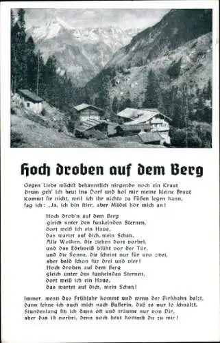 Lied Ak Hoch droben auf dem Berg, Nr. 163