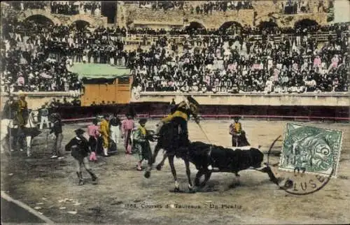 Ak Stierkampf, Course de Taureaux, Un Picador