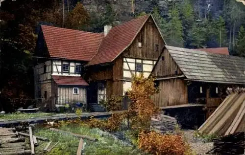Ak Photochromie Nenke und Ostermaier 104 Nr. 2230, Sägemühle