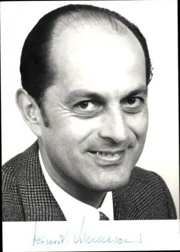 Foto Politiker Heinrich Windelen, CDU, Autogramm