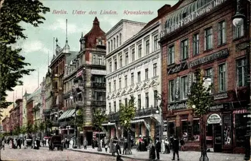 Ak Berlin Mitte, Unter den Linden, Kranzlerecke, Handlung W. Hoffert