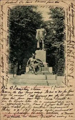 Ak Mannheim in Baden, Bismarck-Denkmal