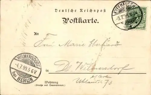 Ak Steinthaleben Kyffhäuserland in Thüringen, Kyffhäuser, Kaiser Wilhelm Denkmal