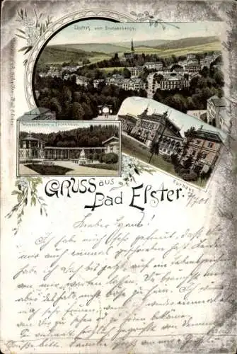Ak Bad Elster im Vogtland,  Wandelbahn, Trinkhalle