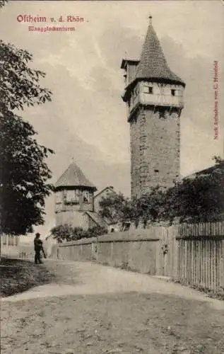 Ak Ostheim vor der Rhön Unterfranken, Waagglockenturm