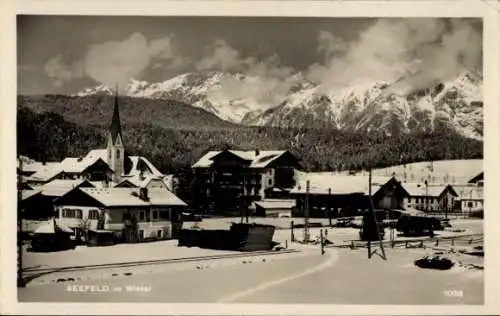 Ak Seefeld in Tirol, Winteransicht