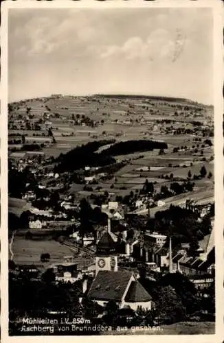 Ak Mühlleithen Klingenthal im Vogtland Sachsen, Aschberg, Ort