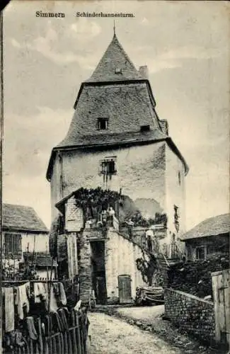 Ak Simmern im Hunsrück, Schinderhannesturm