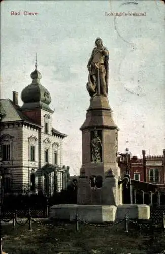Ak Bad Cleve Kleve am Niederrhein, Lohengrindenkmal