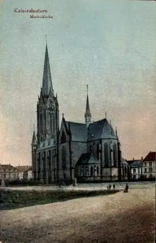 Ak Kaiserslautern in Rheinland Pfalz, Blick auf die Marienkirche