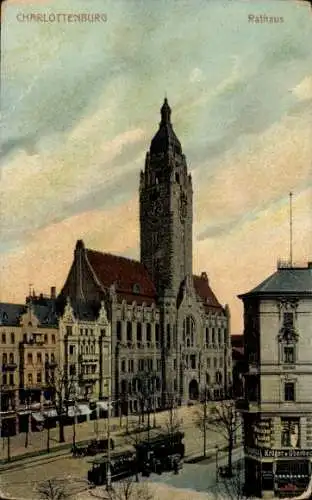 Ak Berlin Charlottenburg, Rathaus