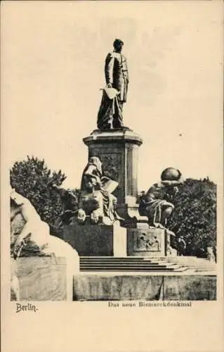 Ak Berlin Tiergarten, Bismarckdenkmal