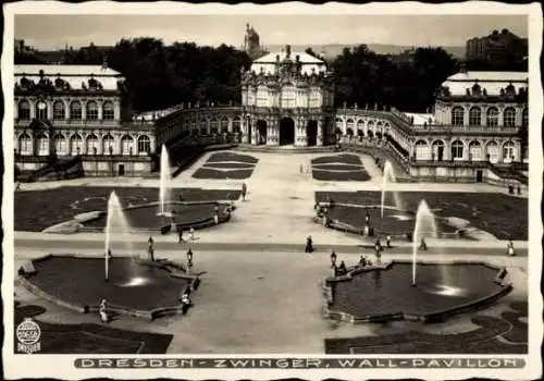 Ak Dresden Altstadt, Zwinger Wallpavillon