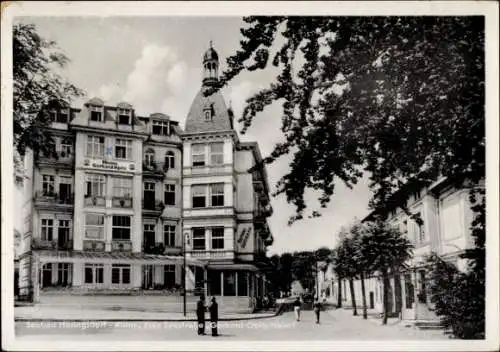 Ak Ostseebad Heringsdorf auf Usedom, Kulm, Ecke Seestraße, Gerhard Opitz Heim