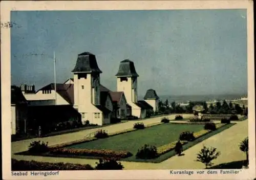 Ak Ostseebad Heringsdorf, Kuranlage v.d. Familienbad