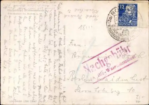 Ak Warnemünde Rostock in Mecklenburg, am Strom, Segelboote