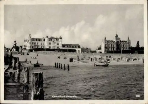 Ak Ostseebad Zinnowitz auf Usedom, Strand