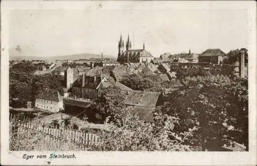 Ak Cheb Eger Reg. Karlsbad, Panorama