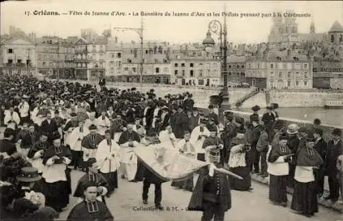 Ak Orléans Loiret, Les Fetes de Jeanne d'Arc, La Bannerie de Jeanne d'Arc, les Prelats
