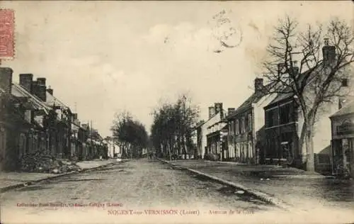 Ak Nogent sur Vernisson Loiret, Avenue de la Gare