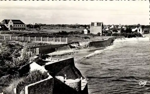 Ak Morbihan, Strand, Gesamtansicht