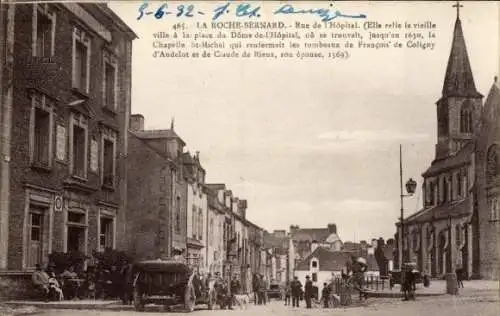 Ak La Roche Bernard Morbihan, Rue de l'Hopital
