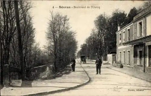 Ak Sevran Seine Saint Denis, Boulevard de l'Ourcq