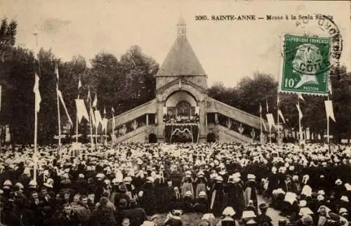 Ak Sainte Anne d'Auray Morbihan, Messe à la Scala