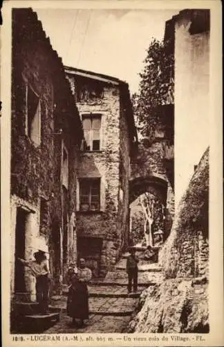 Ak Luceram Alpes Maritimes, Un vieux coin du Village