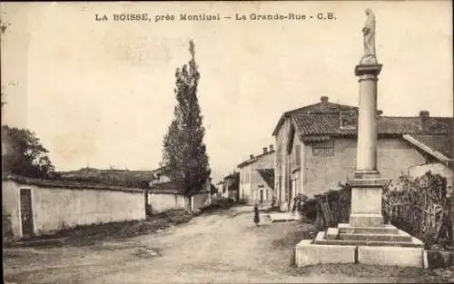 Ak La Boisse Ain, La Grande Rue