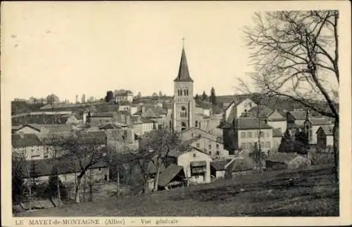 Ak Le Mayet de Montagne Allier, Gesamtansicht, Kirche