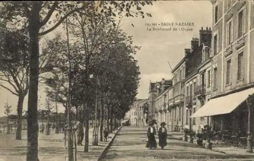 Ak Saint Nazaire Loire Atlantique, Straßenansicht